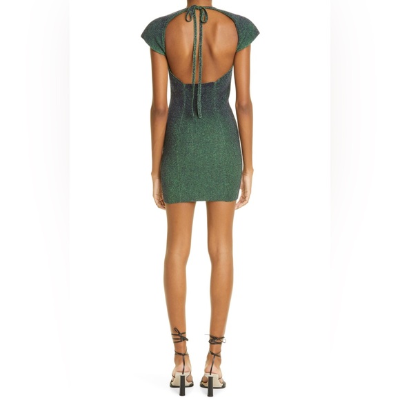 Isa Boulder | Shield Stretch-Rayon Knitted Mini Dress - Nightshade - Picture 3 of 13